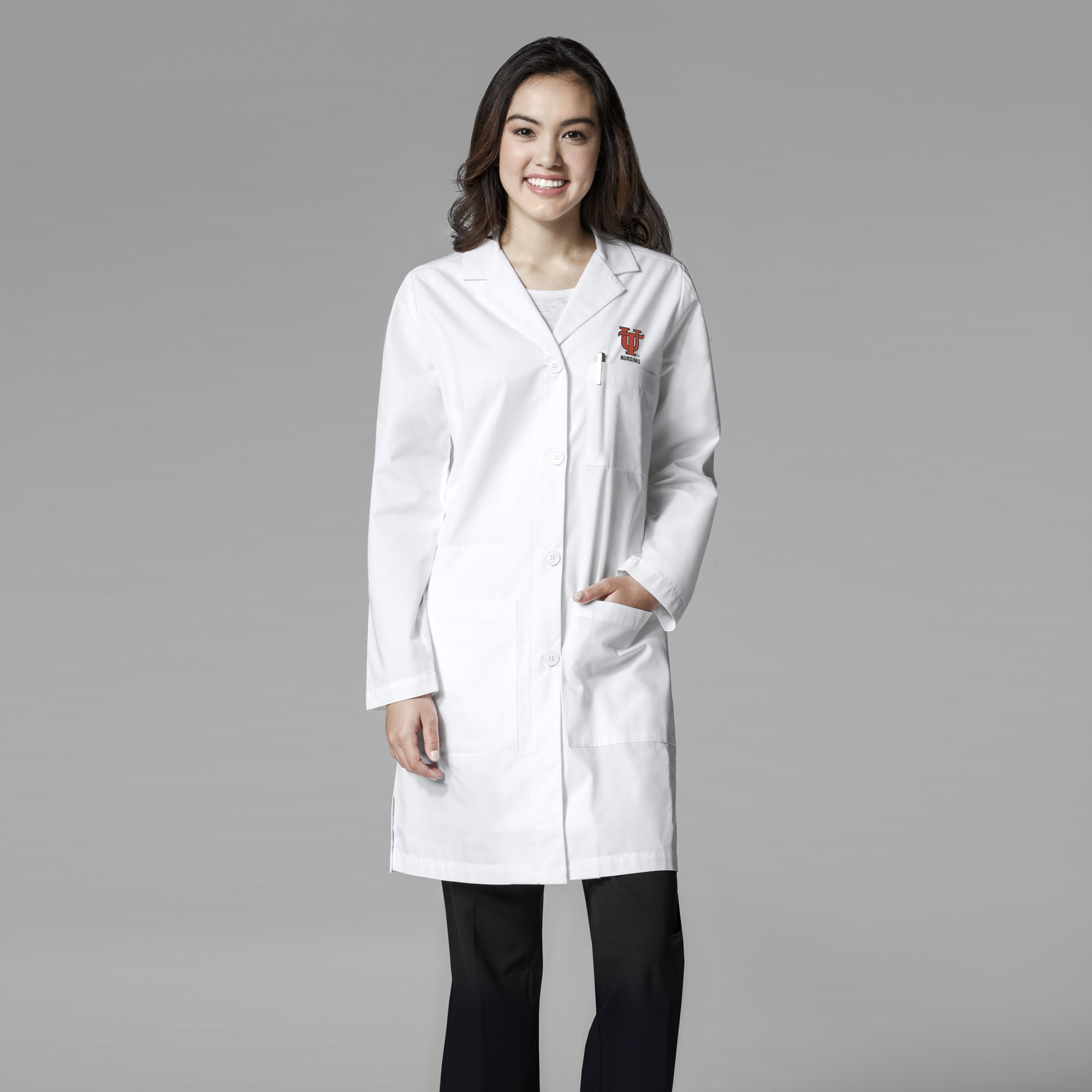 TUT8 Nursing Womens Long Lab Coat
