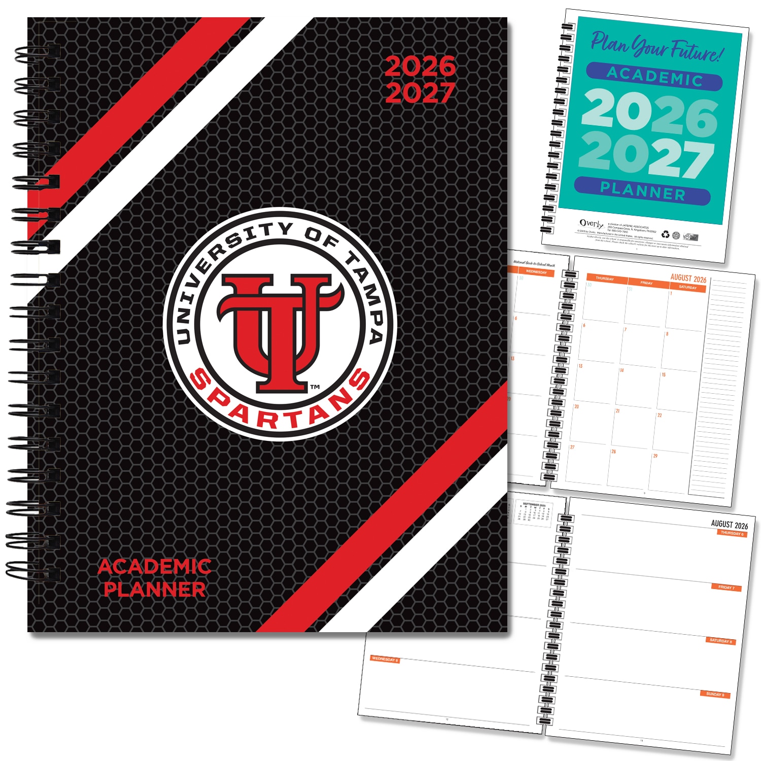 Spirit Wordmark Hard Cover Imprinted Planner 26-27 AY 7x9