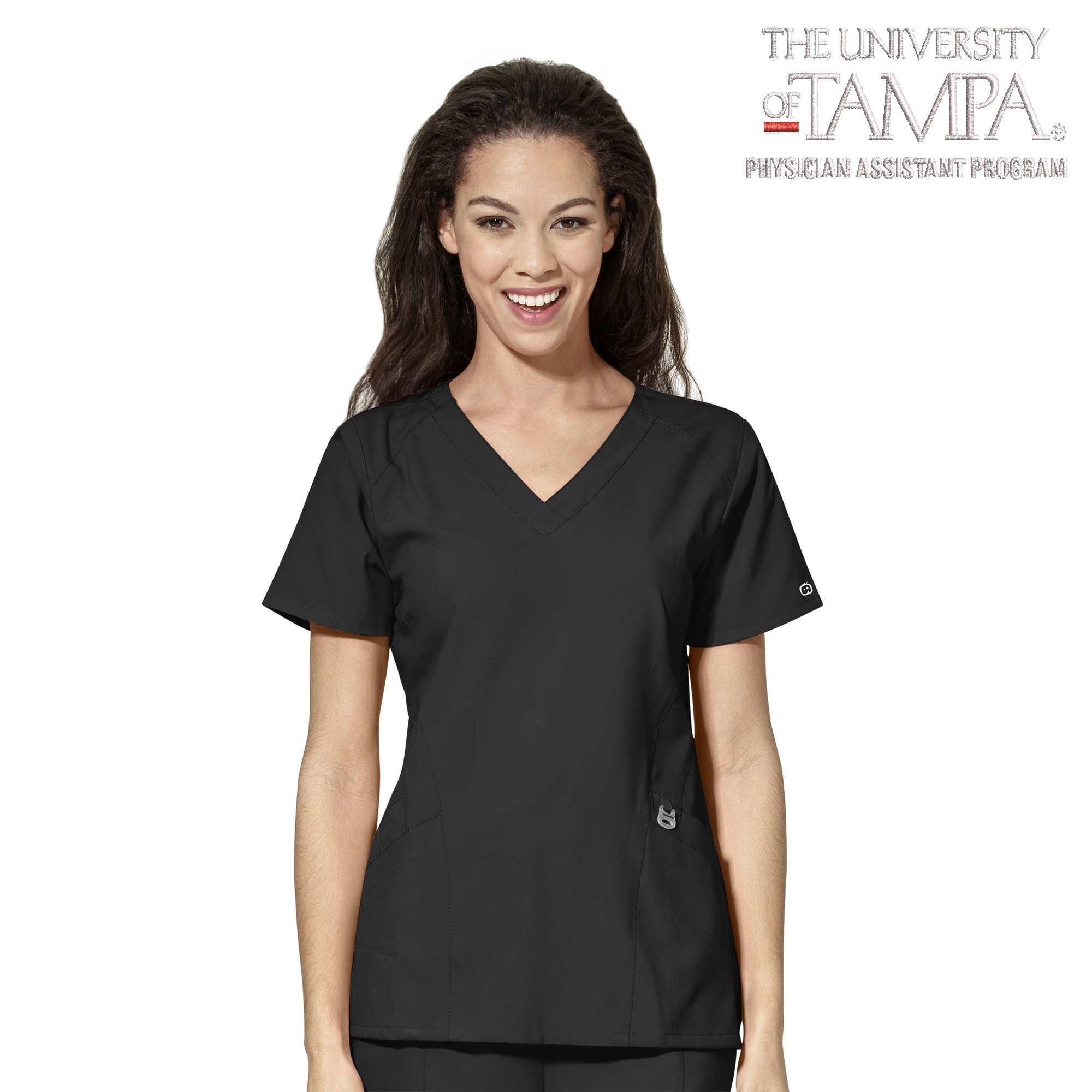 Wink W123 Women's Stylized V-Neck Top, 6155TUT2