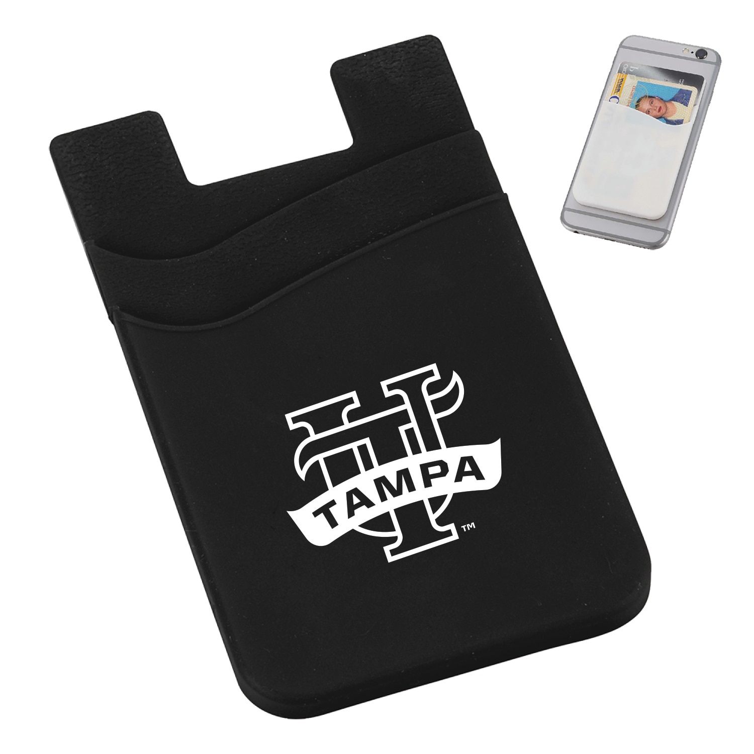 phone card sleeve Two) Secure Cell Phone Stick On Wallet Card Holder Phone Pocket for i –  CardlyWallet