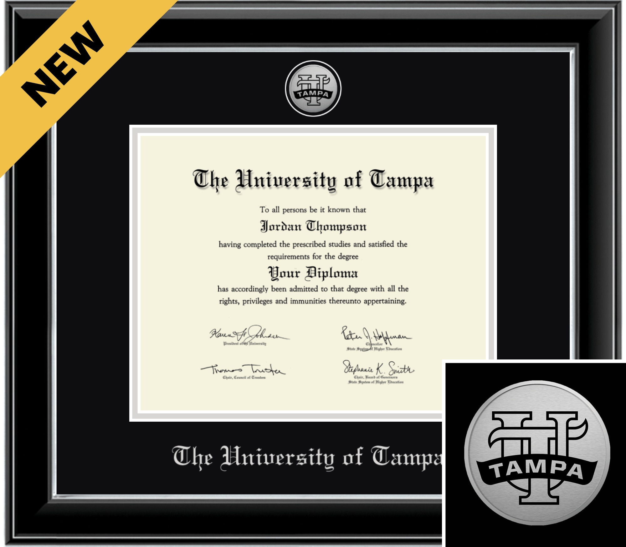 Church Hill Classics Onyx 8x10 Black Diploma Frame