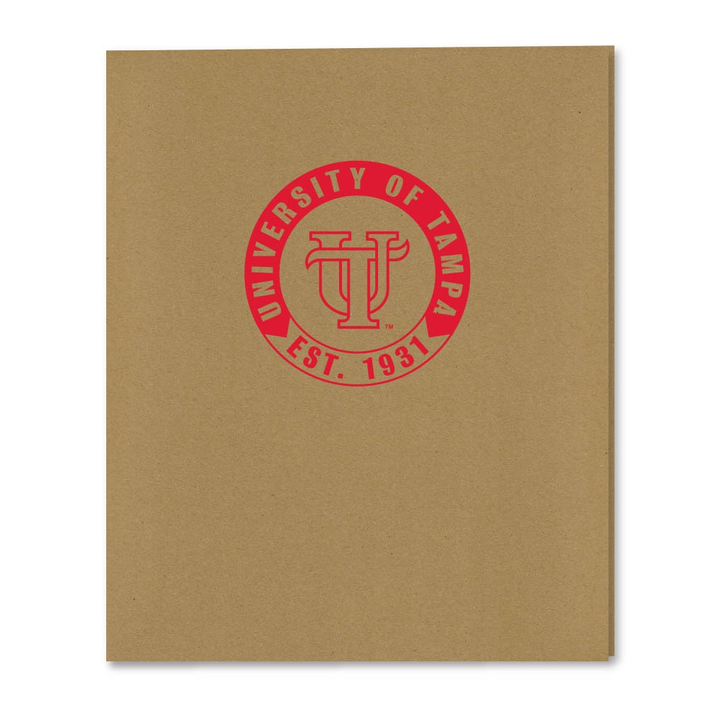 Recycled Emblematic Kraft 2 Pocket Folder, Classic