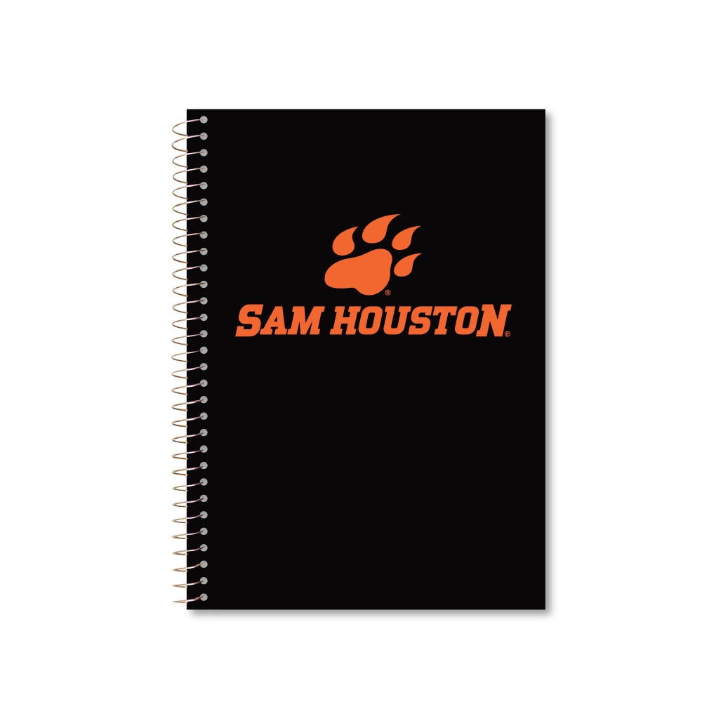 Roaring Premium 3 Subject 9.5 x 6.5 Notebook, College Ruled 20lb Paper, Pressboard Foil Cover