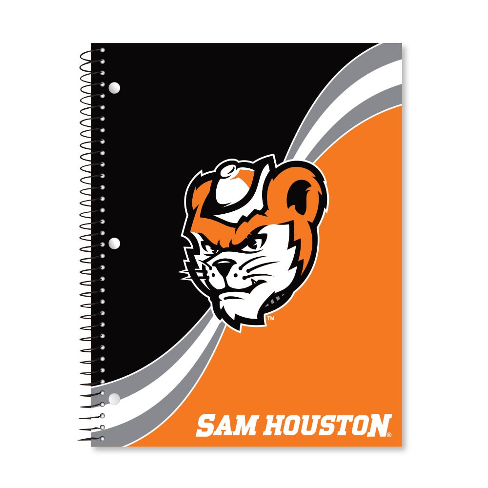 Digi Curve Divide 1 Subject 11"x8.5" 70 Count College Ruled Spiral Notebook