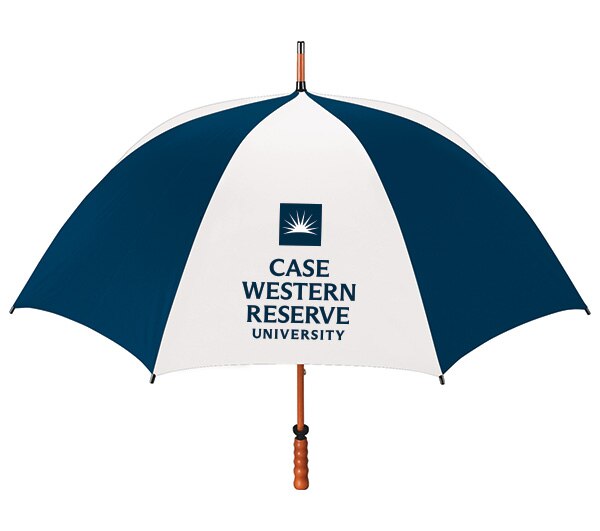 Case Western Reserve University "The Eagle" Sporty Wood Shaft Golf Umbrella 62"