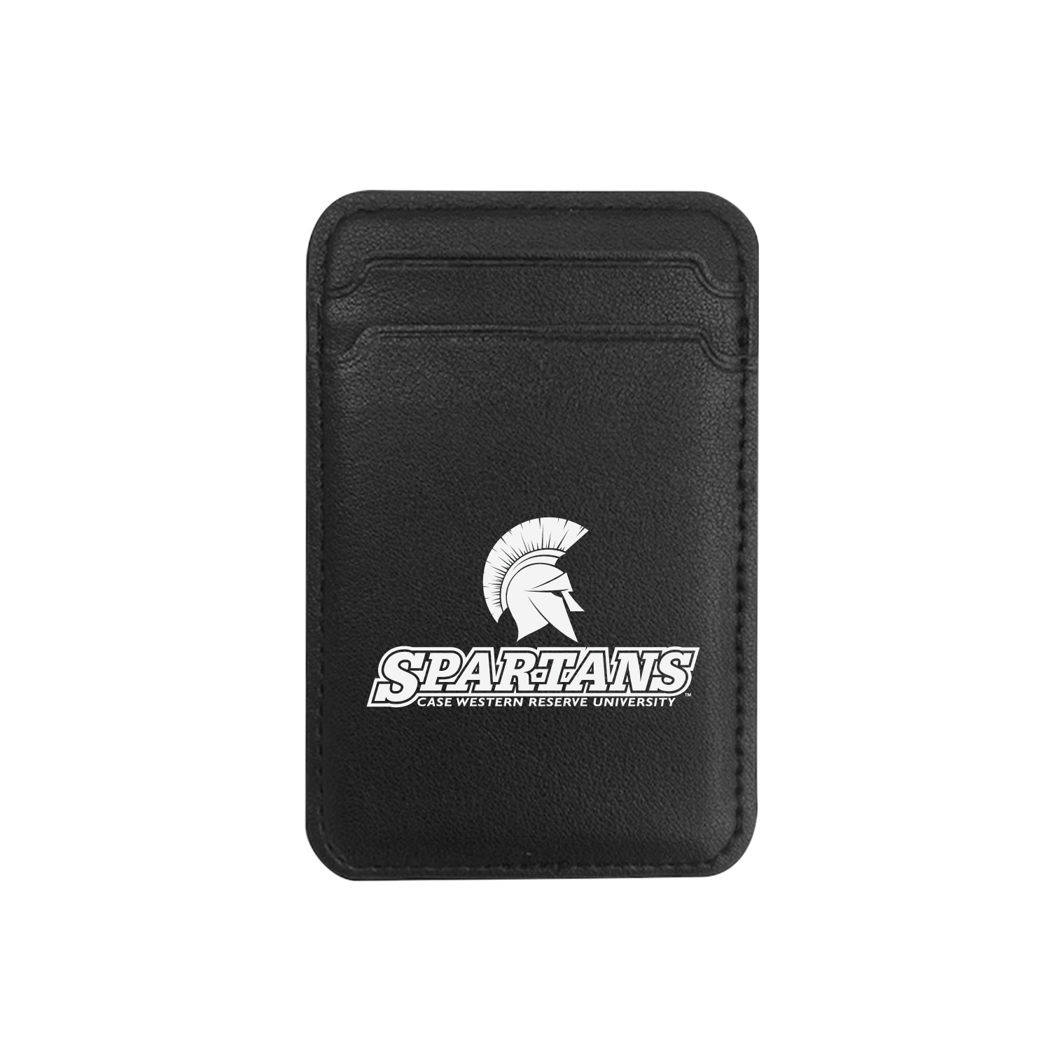 Case Western Reserve University - Leather Wallet Sleeve (Top Load, Mag Safe), Black, Classic V1