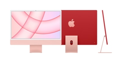 24" iMac with Retina 4 5K display Apple M1 chip with 8‑core CPU and 8‑core GPU 512GB Pink