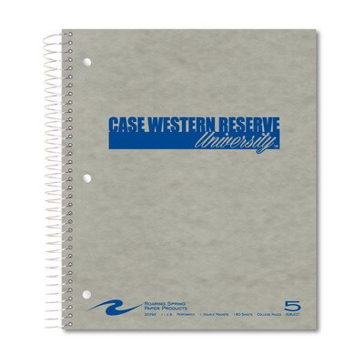 5 subject 11" x 9" Imprinted Notebook 180 sheets
