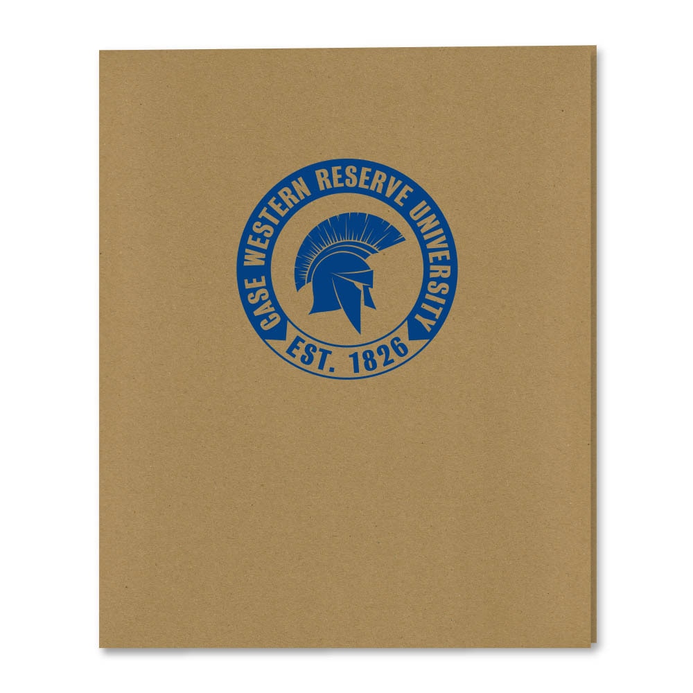 Recycled Emblematic Kraft 2 Pocket Folder, Classic