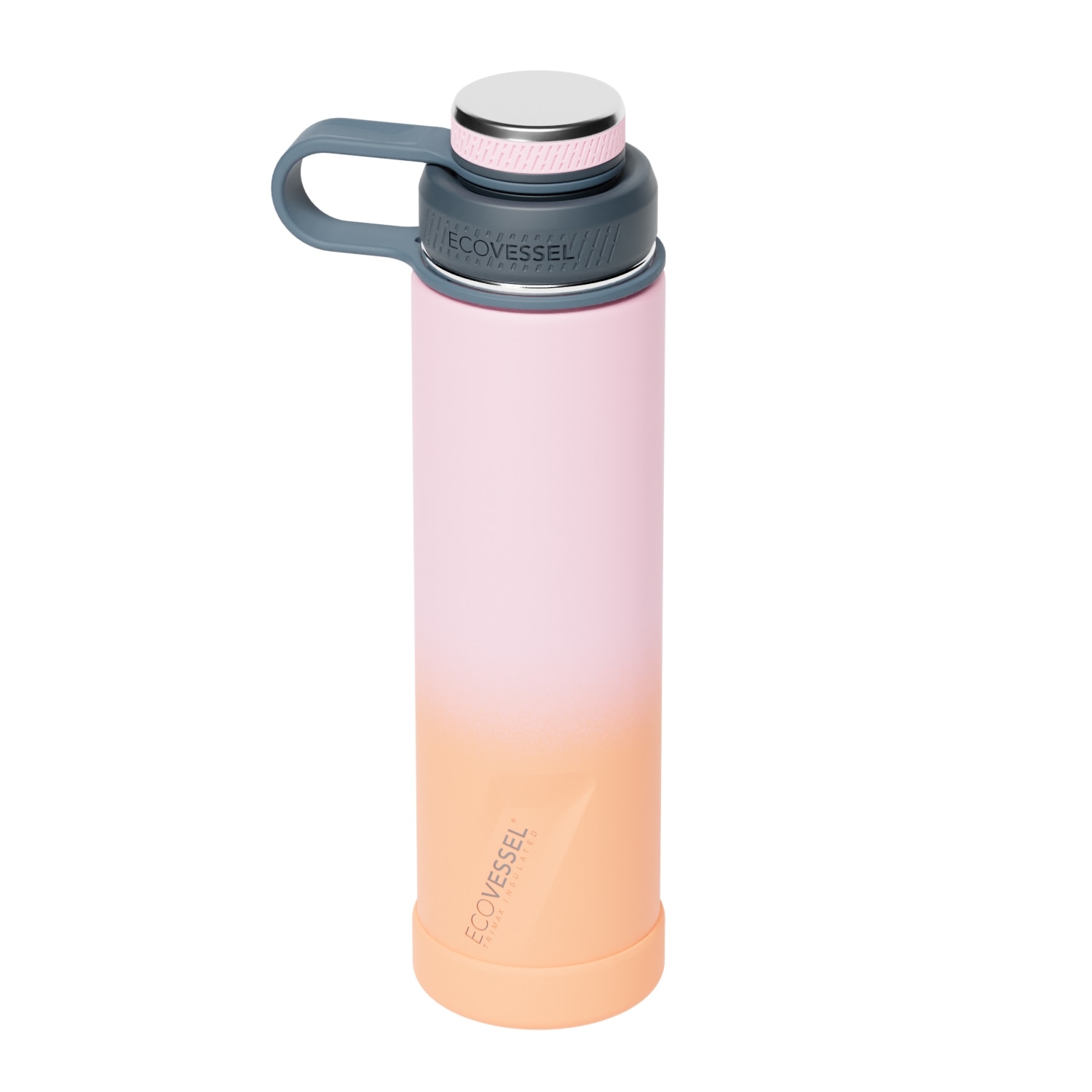 EcoVessel BOULDER 24oz - TriMax(R) Insulated Stainless Steel Water Bottle Coral Sands