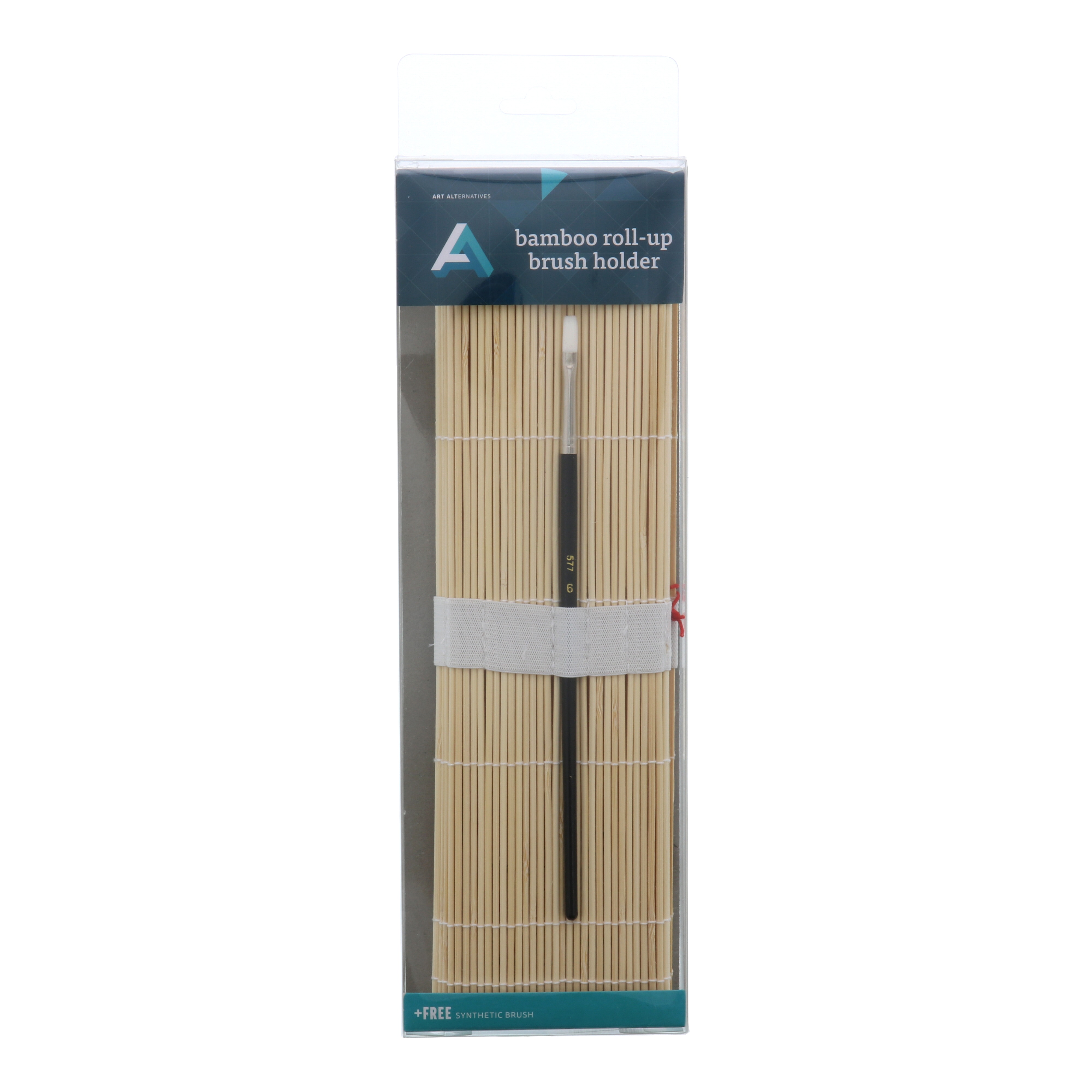 Brush Holder Bamboo Rollup