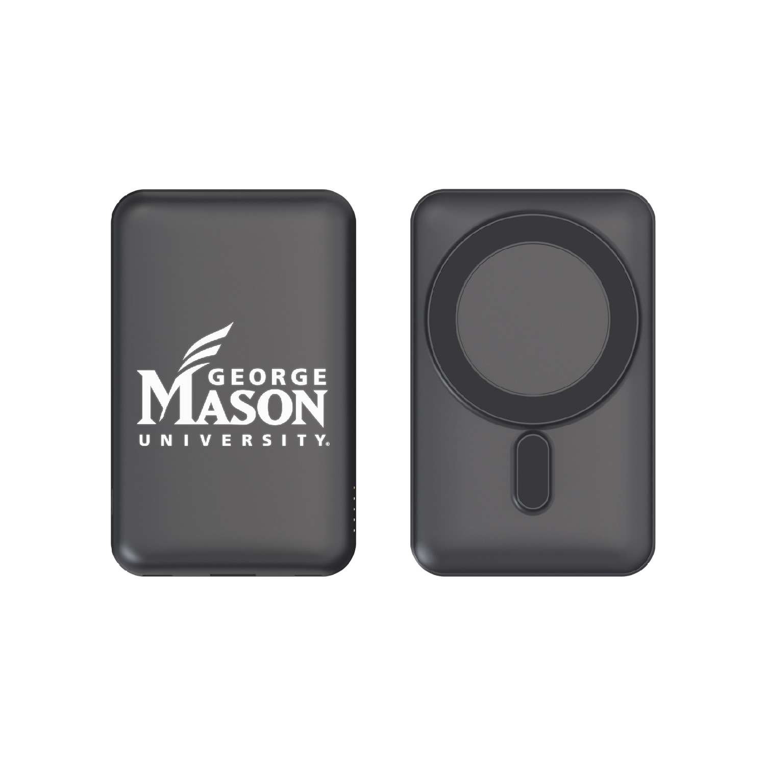 George Mason University Mag Safe Compatible Power Bank, Black, Alumni