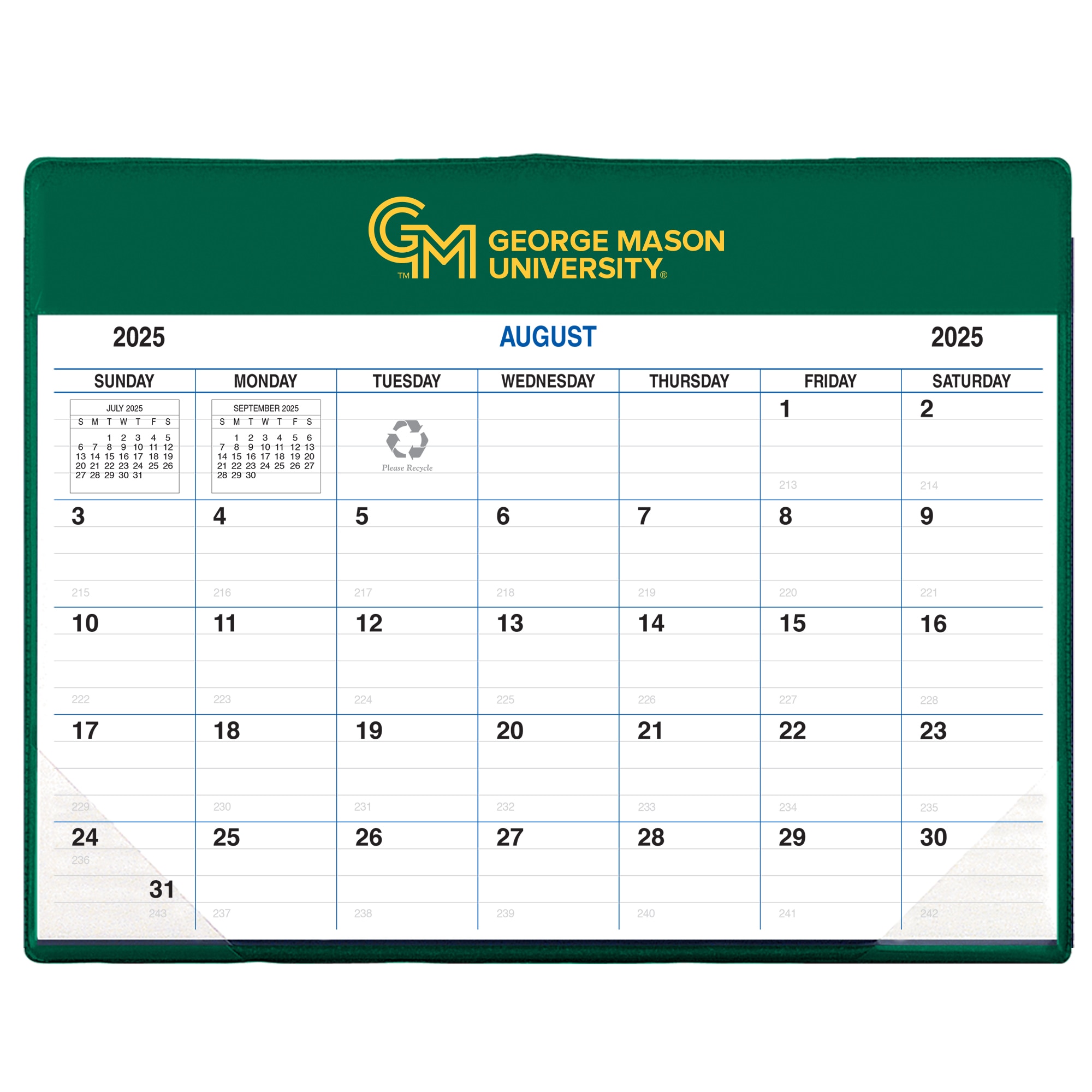 Payne 25-26 Imprinted Academic Calendar Pad Planner 8.5"x11"