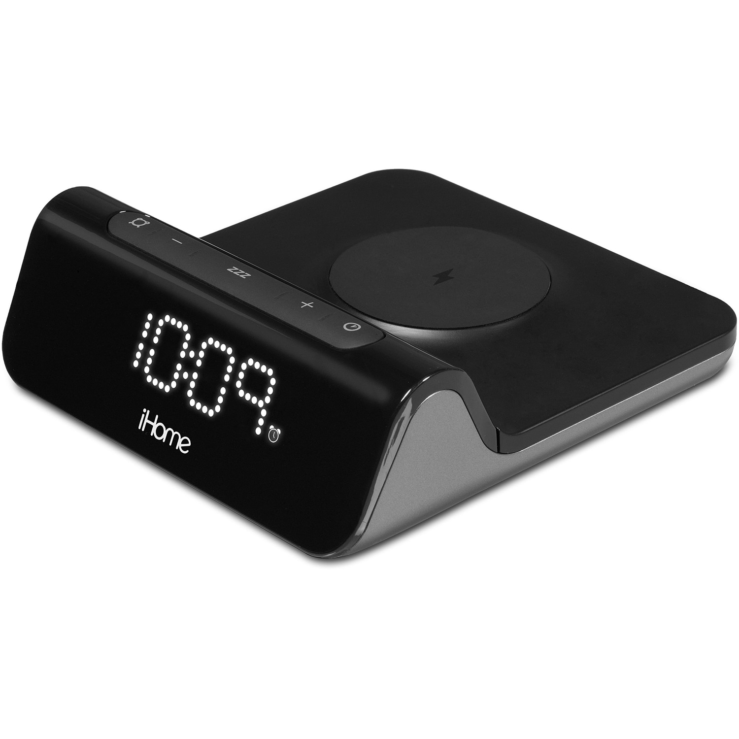 SDF iHome IW23BG POWERVALET 3-IN-1 MagSafe Wireless Charging Alarm Clock
