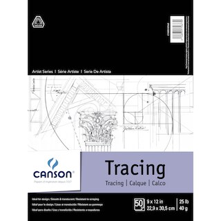 Canson Artist Series Tracing Pad, 50 Sheets, 9
