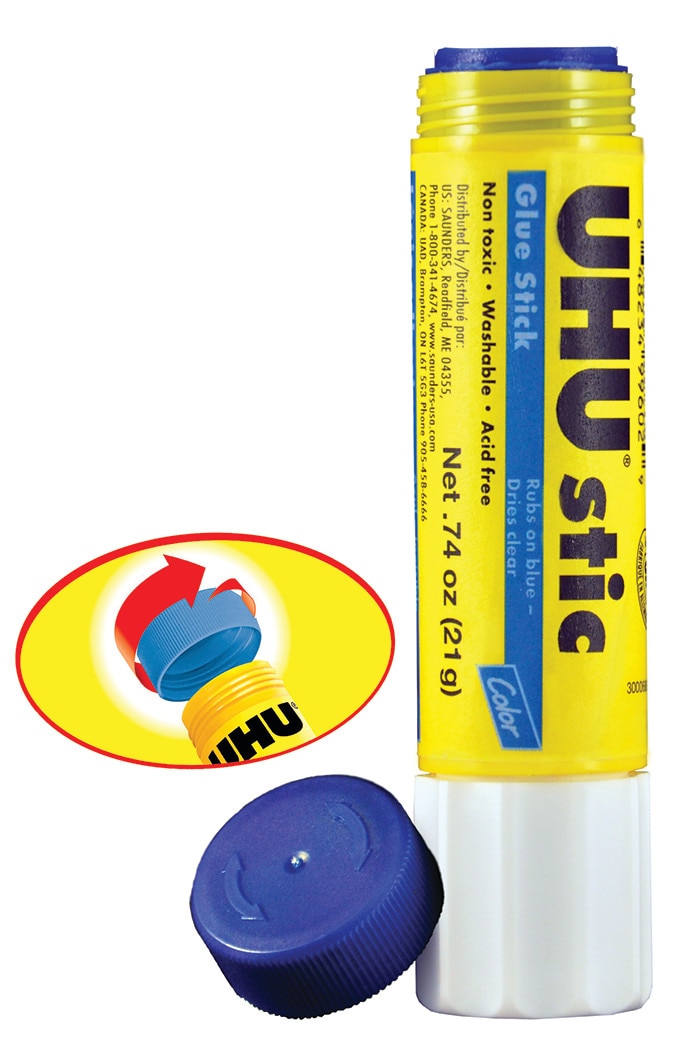Uhu Stic Glue Stick, Blue, .74 oz.