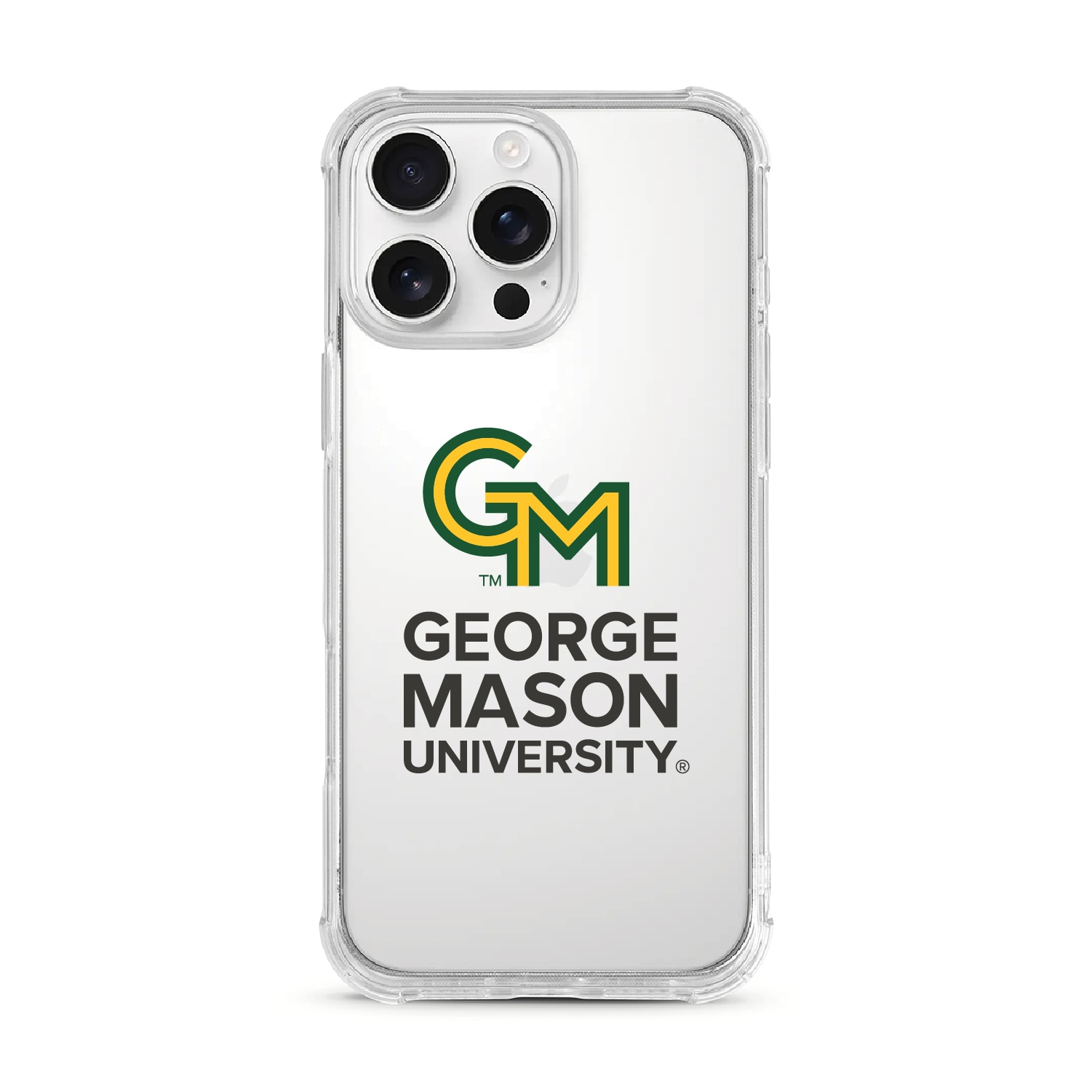 George Mason University- Clear Tough Edge Phone Case, Classic - iPhone 15