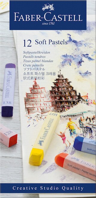 Creative Studio Soft Pastel Set 12 Color Full Stick