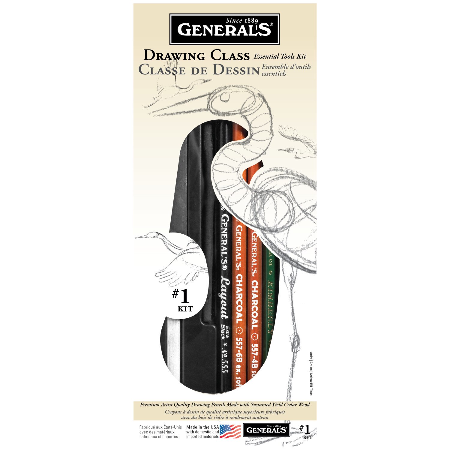 General Pencil Drawing Class Essential Tools Kit