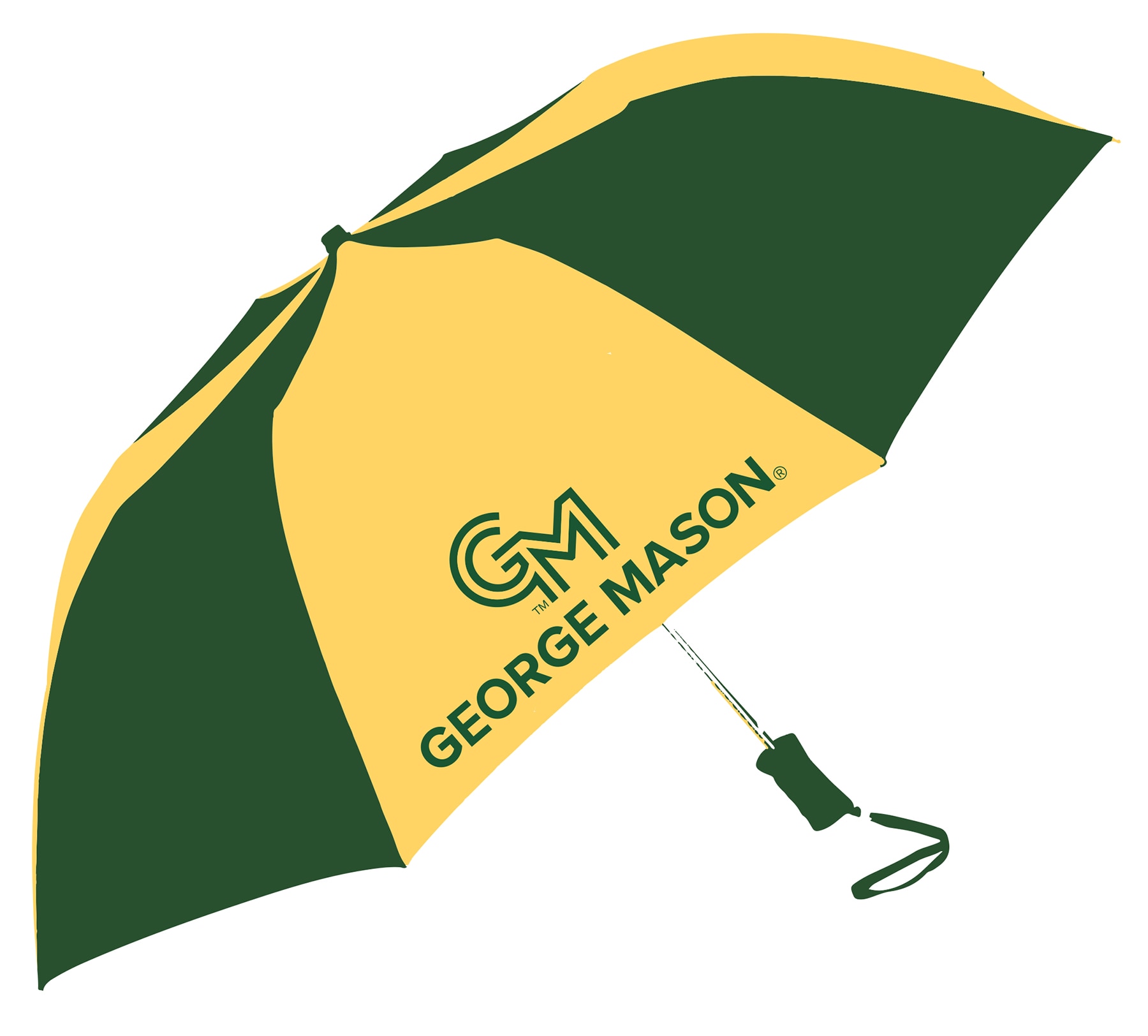 "The Sport" 2-Tone Emblematic Umbrella Automatic Folding 48" Coverage