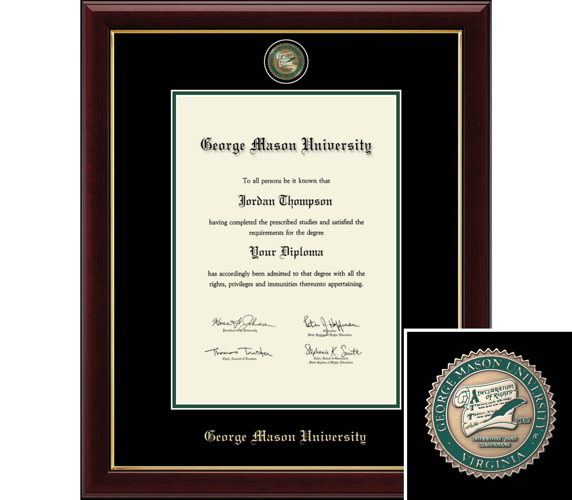 Church Hill Classics 14" x 10" Masterpiece Cherry Diploma Frame