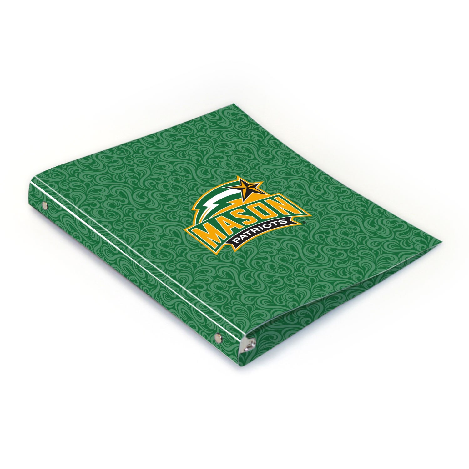 George Mason Full Color 2 sided Imprinted Flexible 1" Logo 2 Binder 10.5" x 11.5"