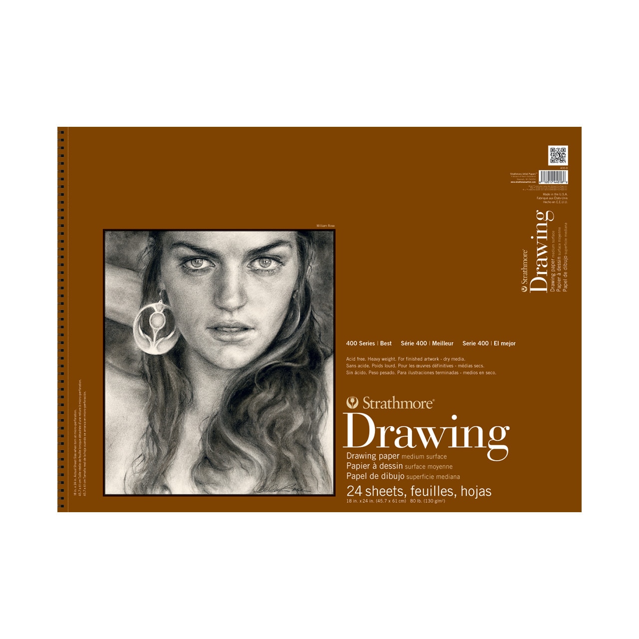 Strathmore 400 Series Drawing Paper Pad - 18" x 24" 24 Sheets
