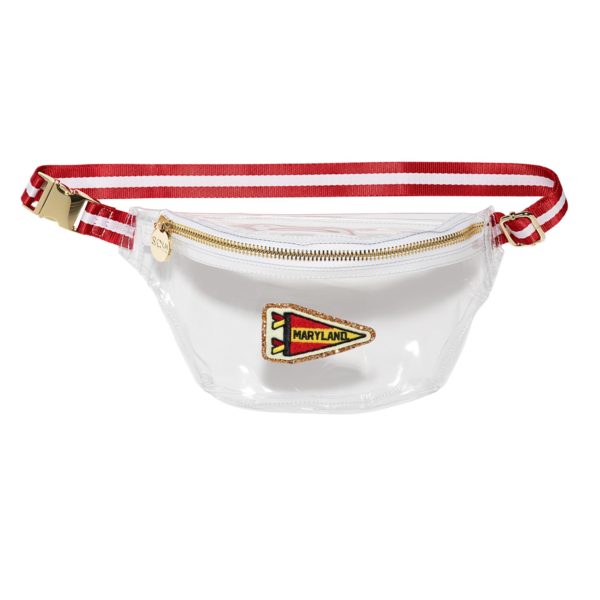 University of Maryland Clear Fanny Pack with Flag Patch