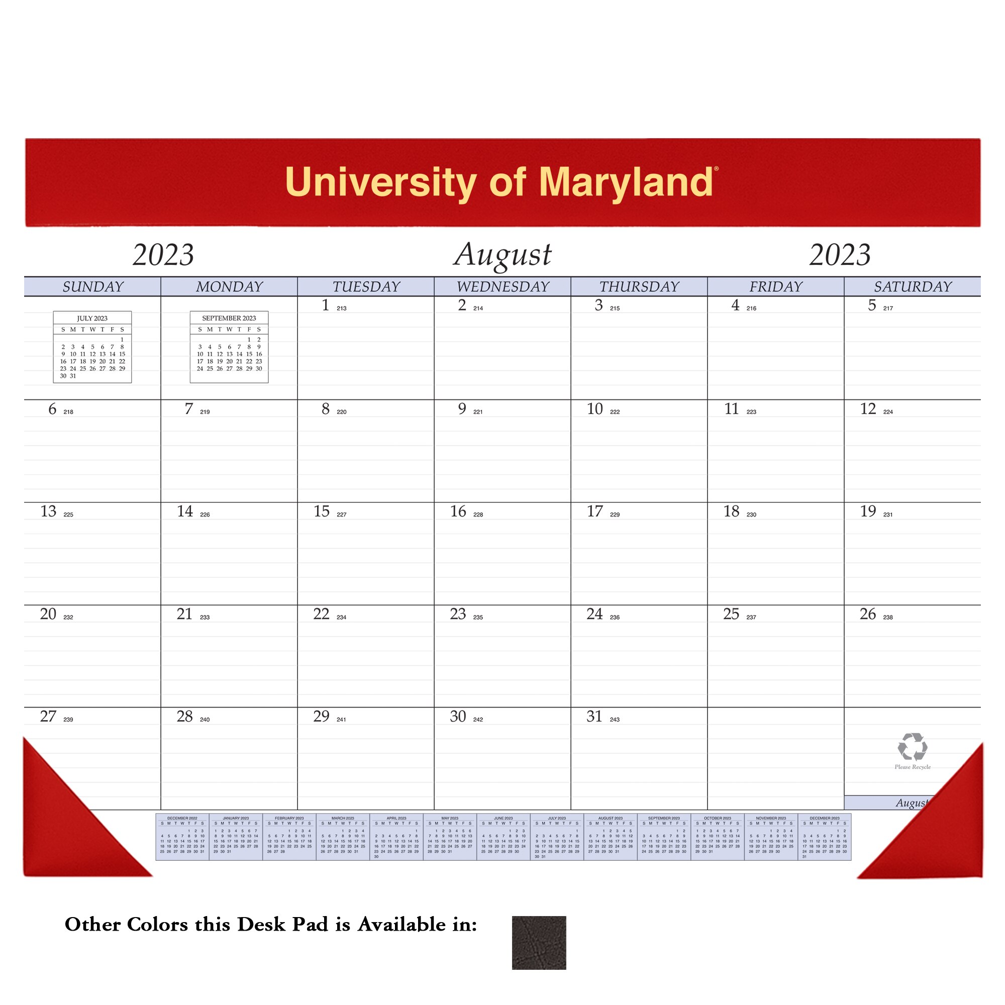 Payne 2023-24 Imprinted Academic Desk Pad Calendar 17x22"