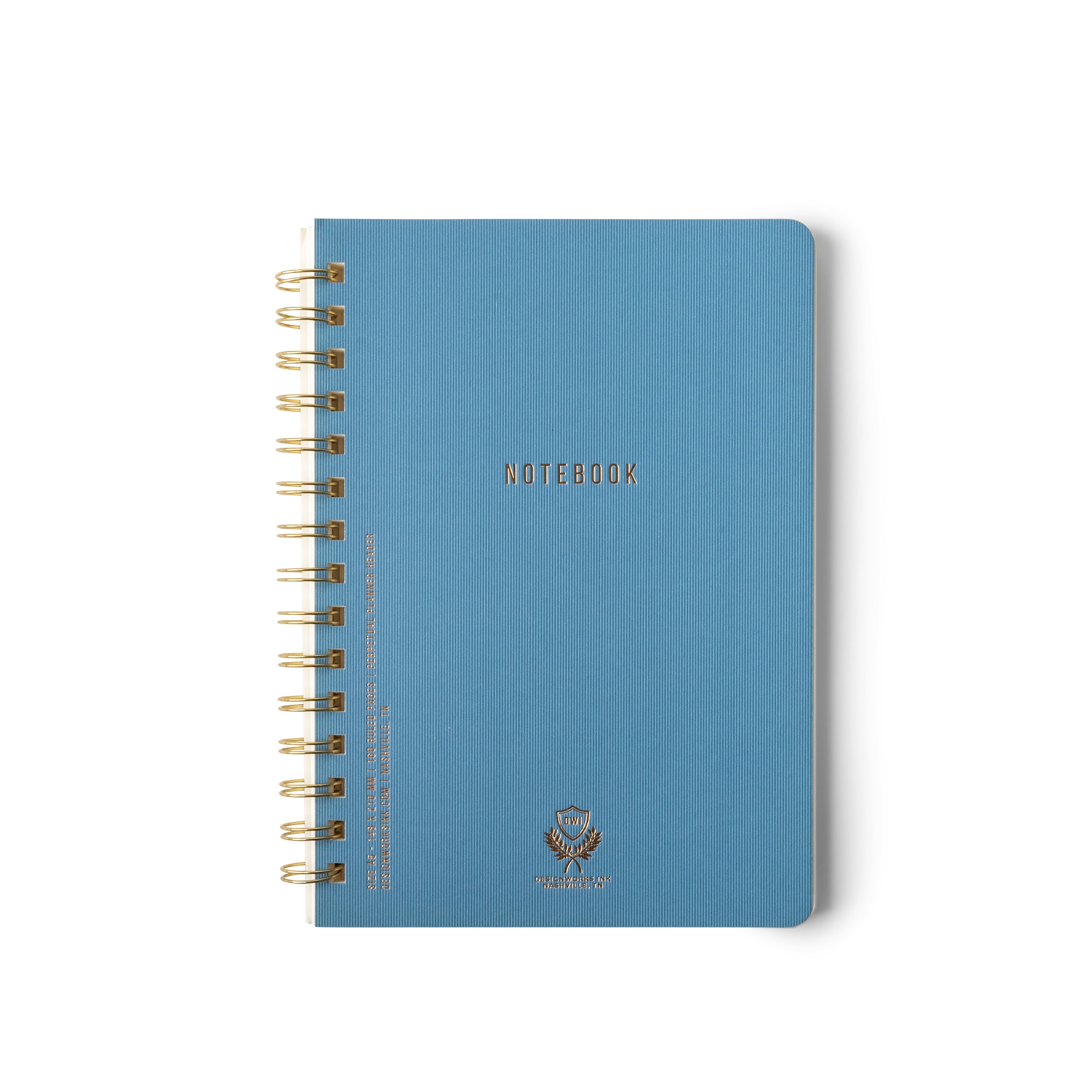 Small Twin Wire Notebook - Classic Blue