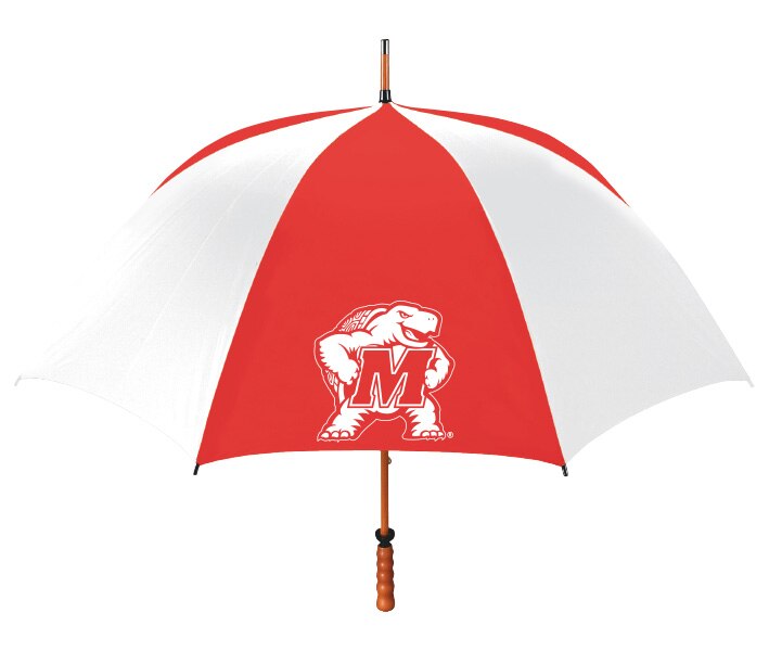 University of Maryland "The Eagle" Sporty Wood Shaft Golf Umbrella 62"