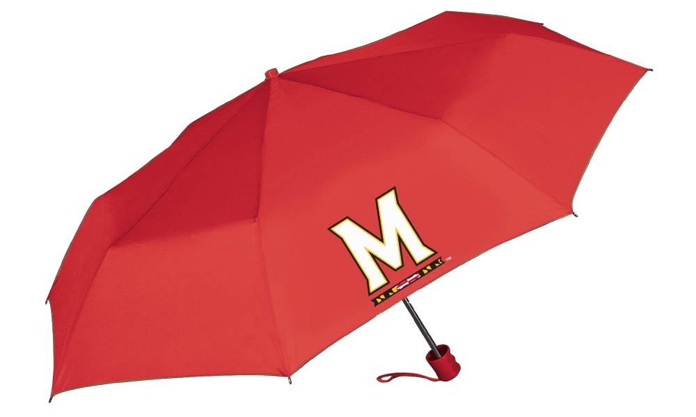 University of Maryland Super Pocket Mini Umbrella with Custom Packaging 42" Coverage