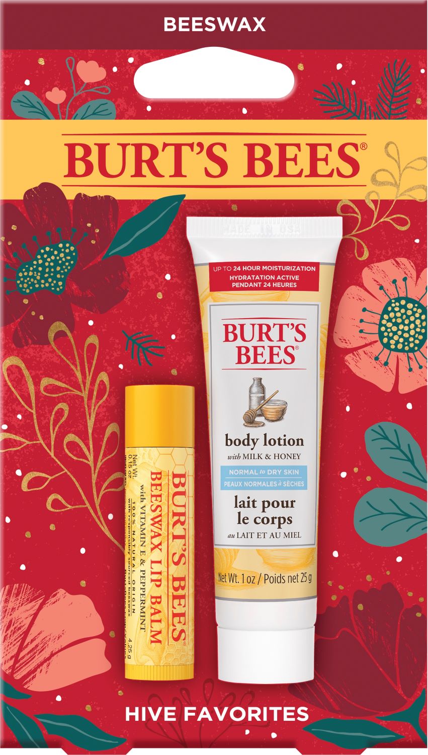 Burt's Bees Hive Favorites Lip Balm & Body Lotion Gift Set | CVS