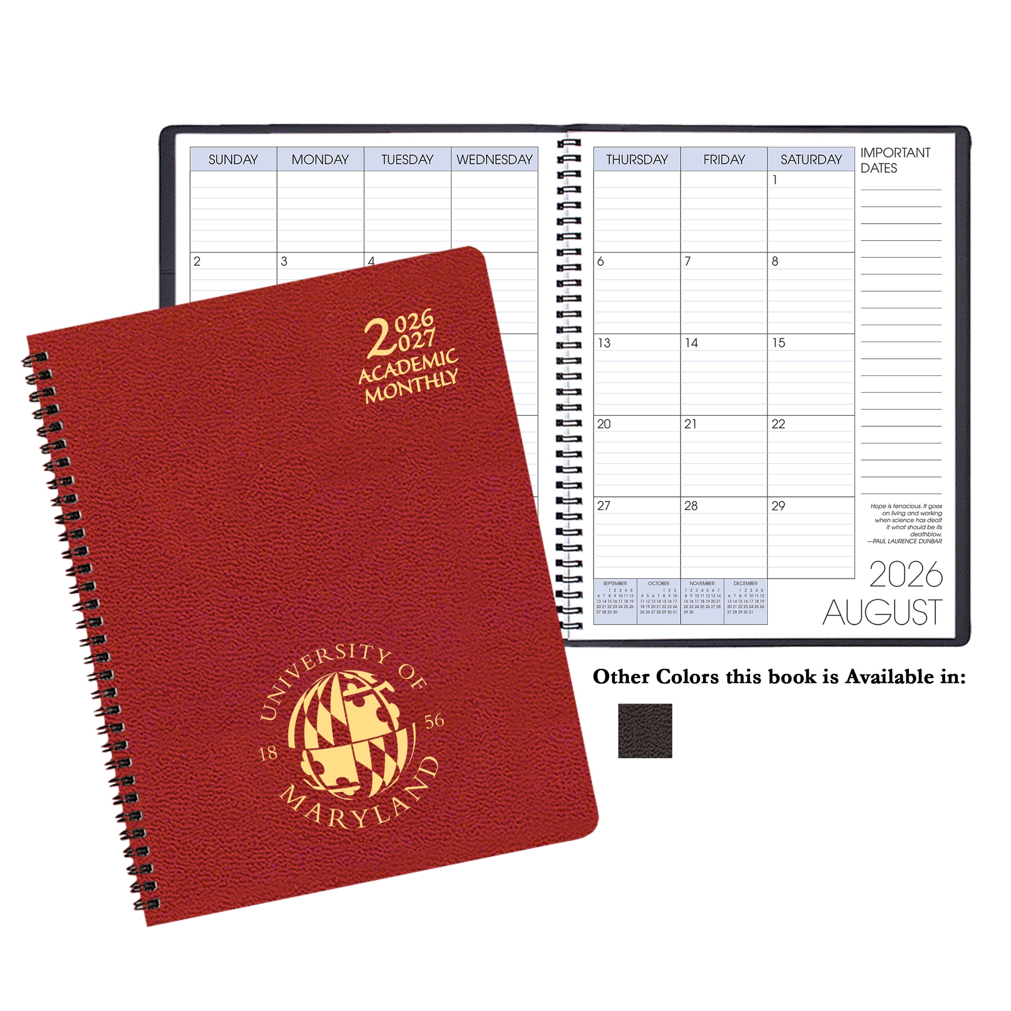 Payne '26-'27 Imprinted Academic Monthly Planner