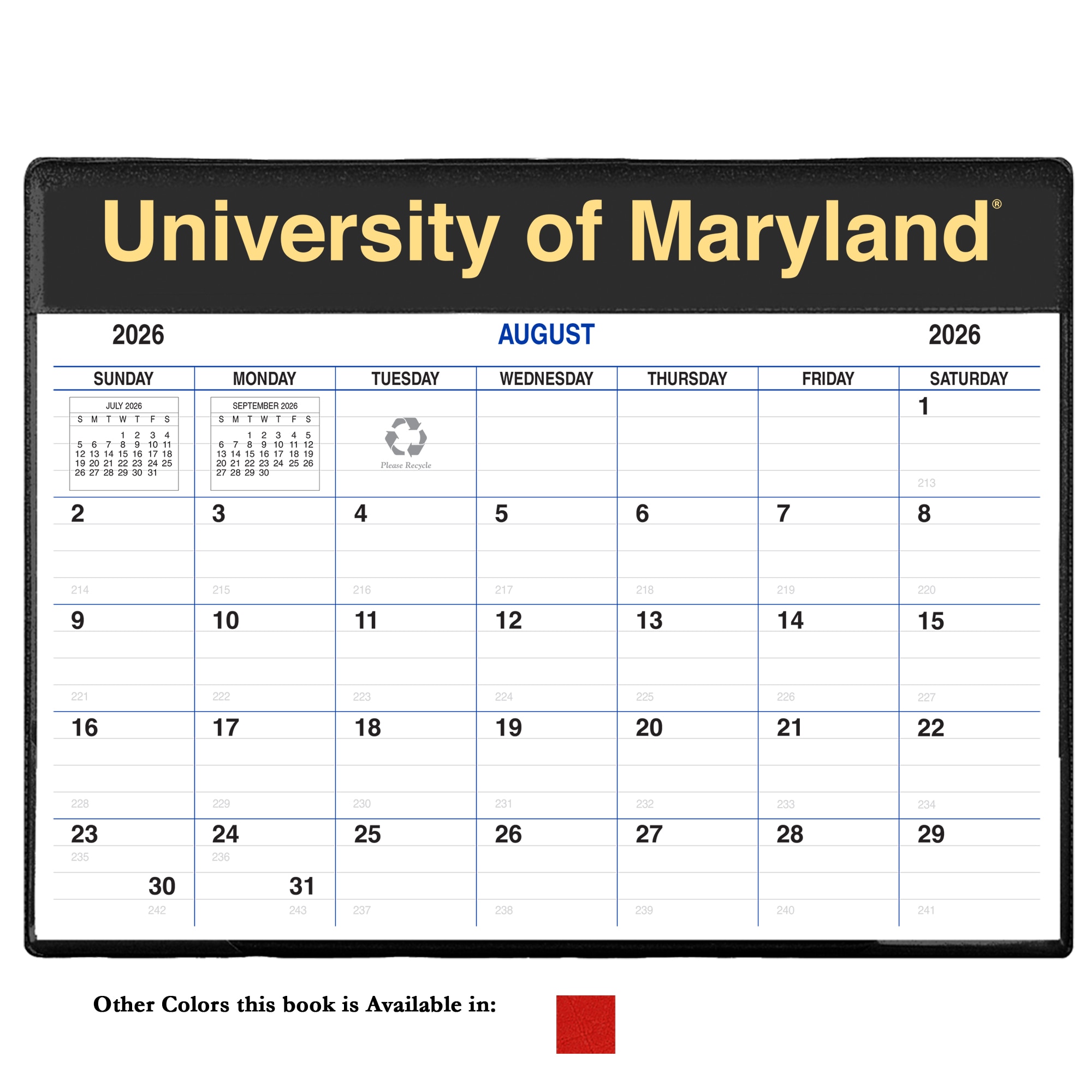 Payne '26-'27 Imprinted Academic Calendar Pad