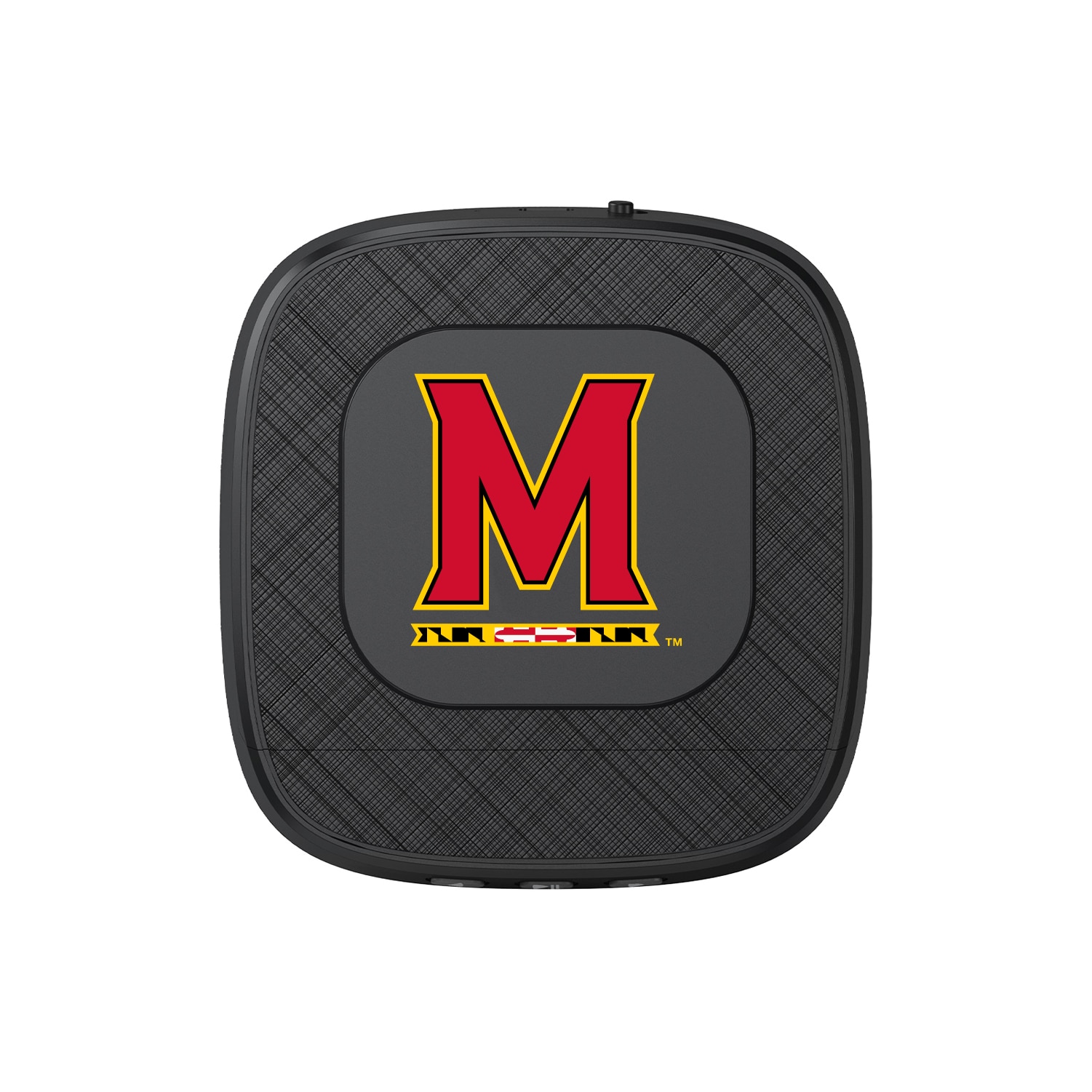 University of Maryland Portable Speaker with Phone Charger, Black, Classic