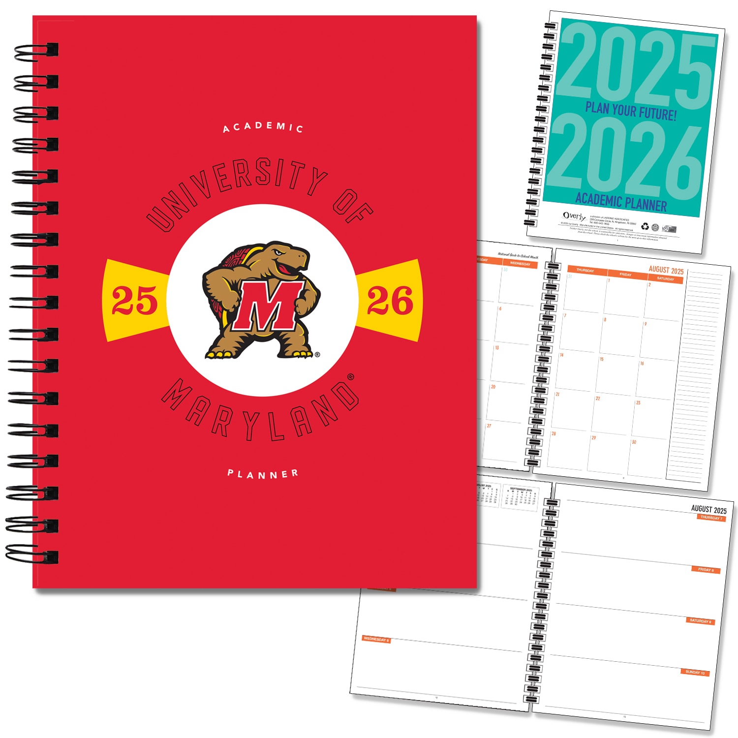 Traditional Mascot Hard Cover Imprinted Planner 25-26 AY 7x9