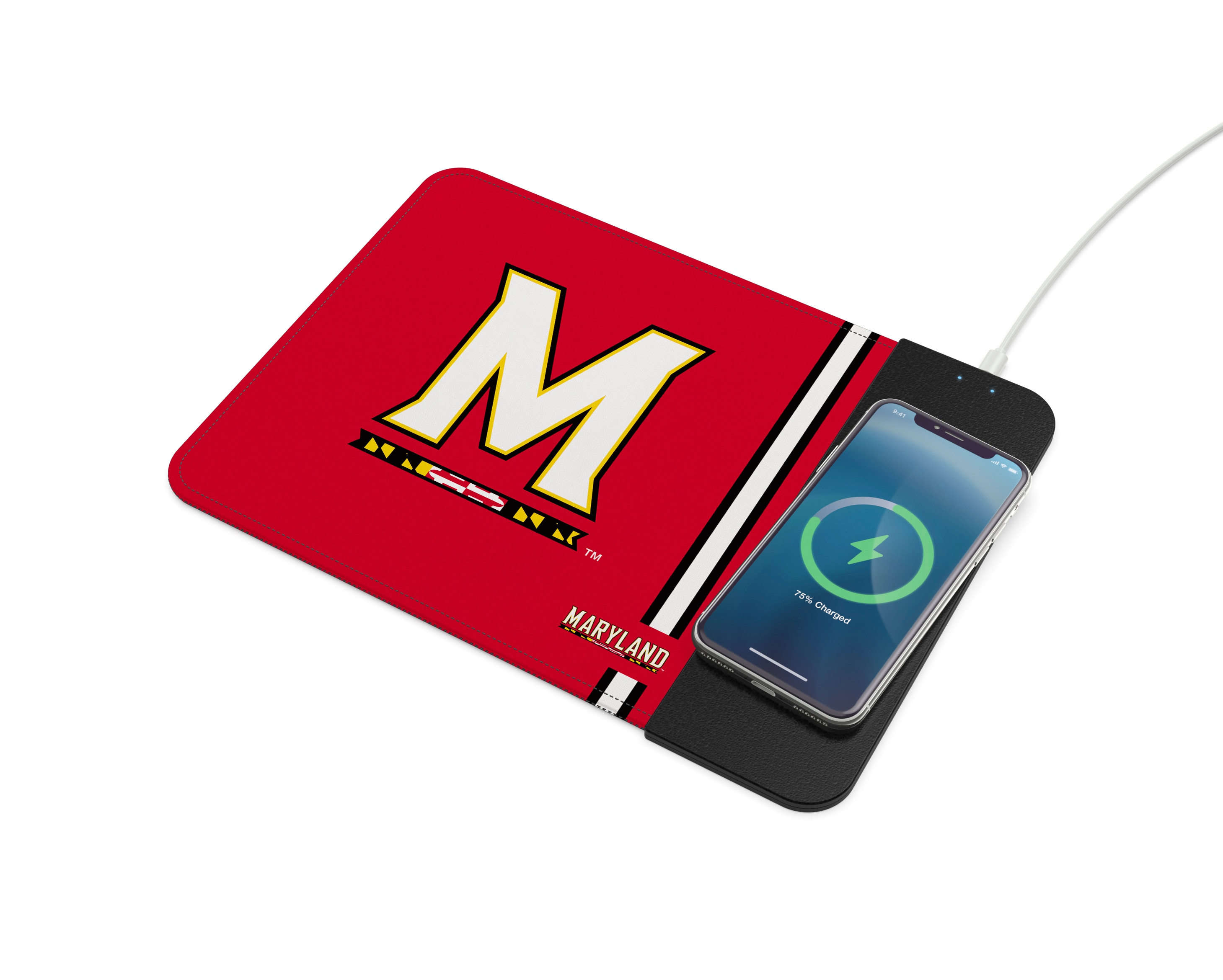 Maryland Terrapins Wireless Charging Mousepad