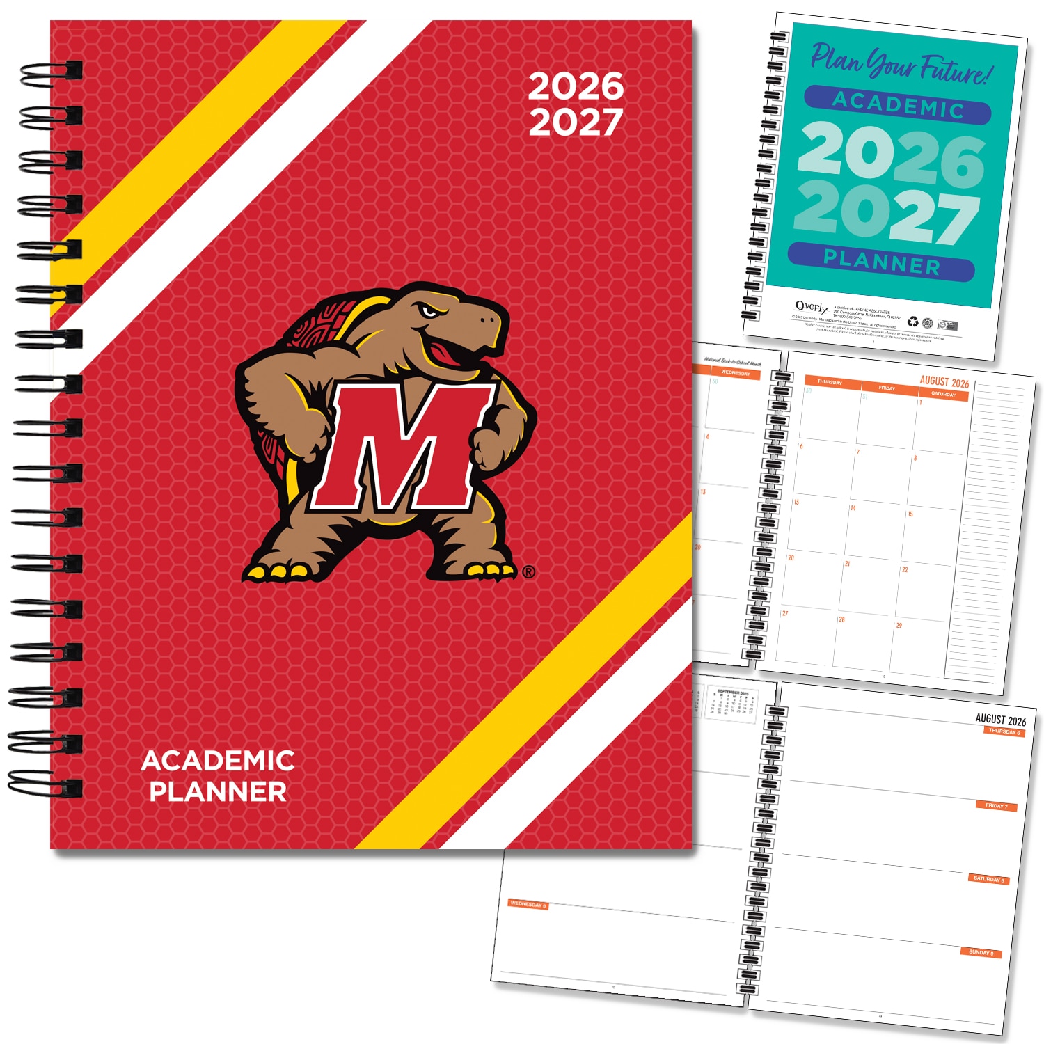 Spirit Wordmark Hard Cover Imprinted Planner 26-27 AY 7x9