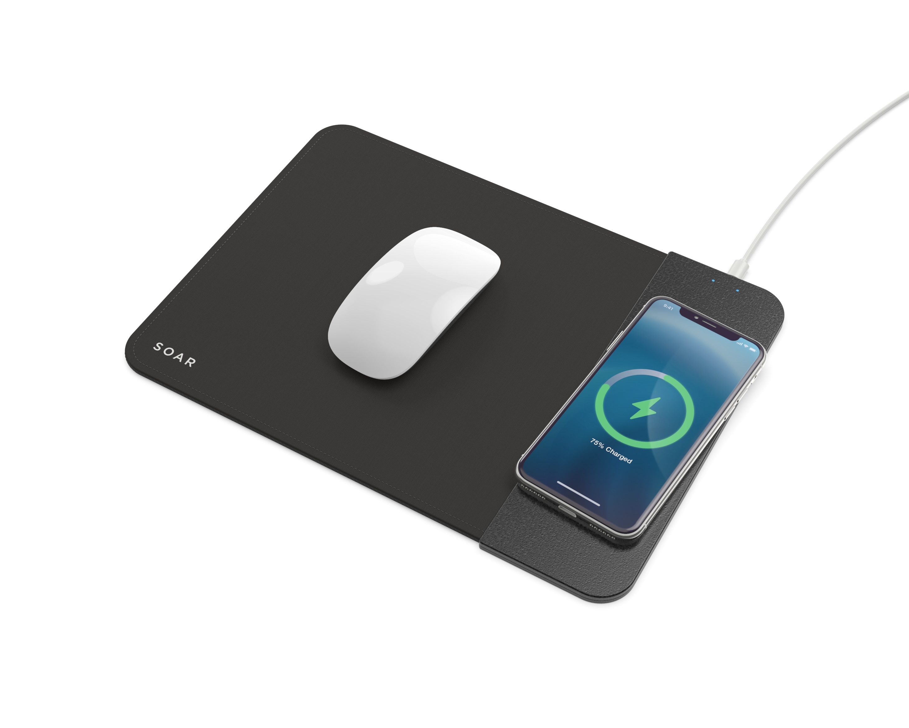 SOAR Wireless Charging Mousepad - Black