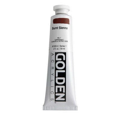 Golden(R)Heavy Body Acrylics, 2oz., Burnt Sienna