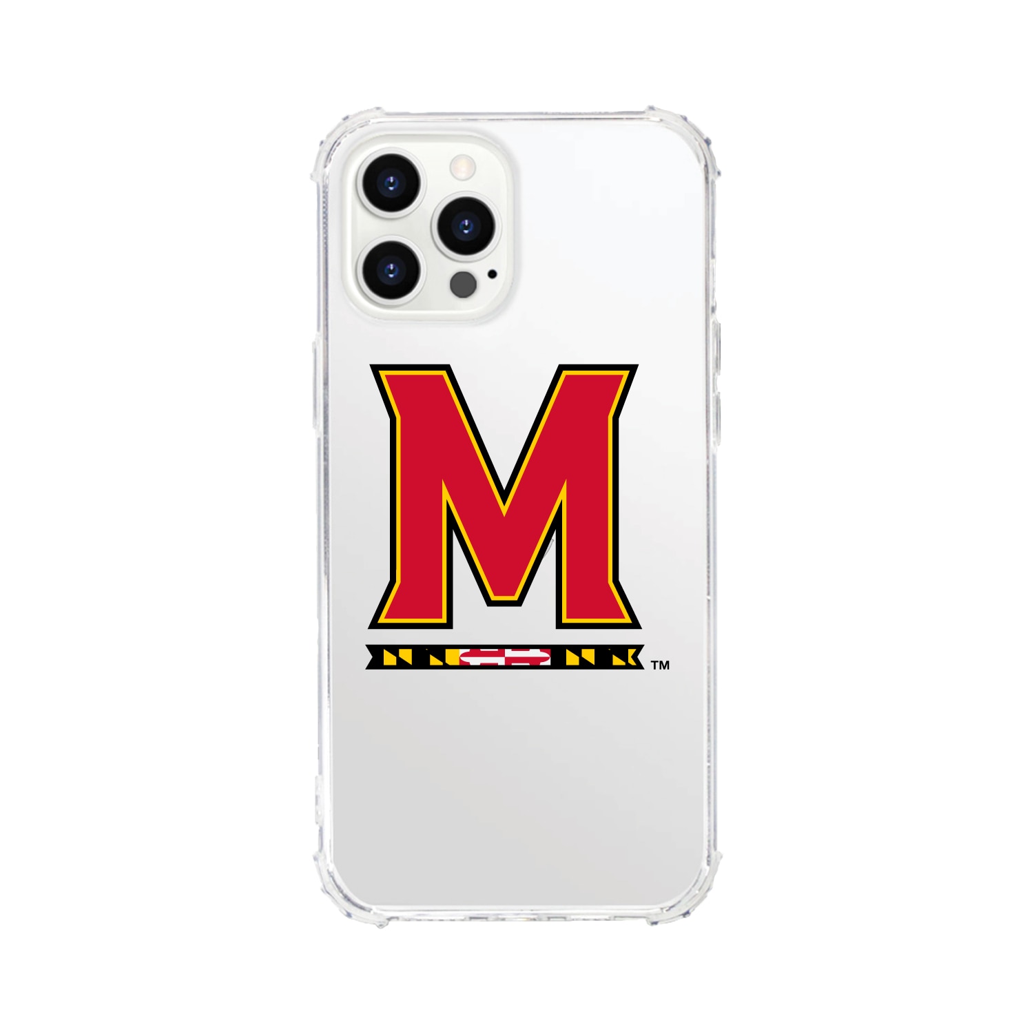 University of Maryland- Clear Tough Edge Phone Case, Classic - iPhone 15