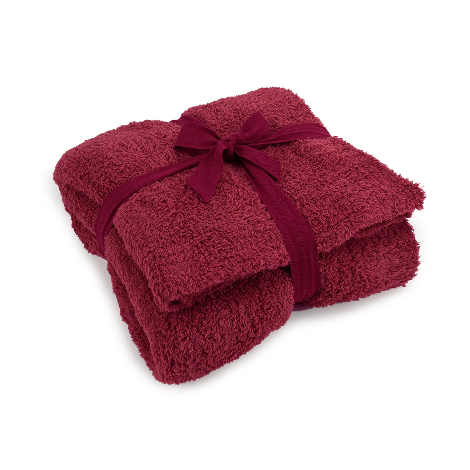 Barefoot Dreams CozyChic Throw Cranberry