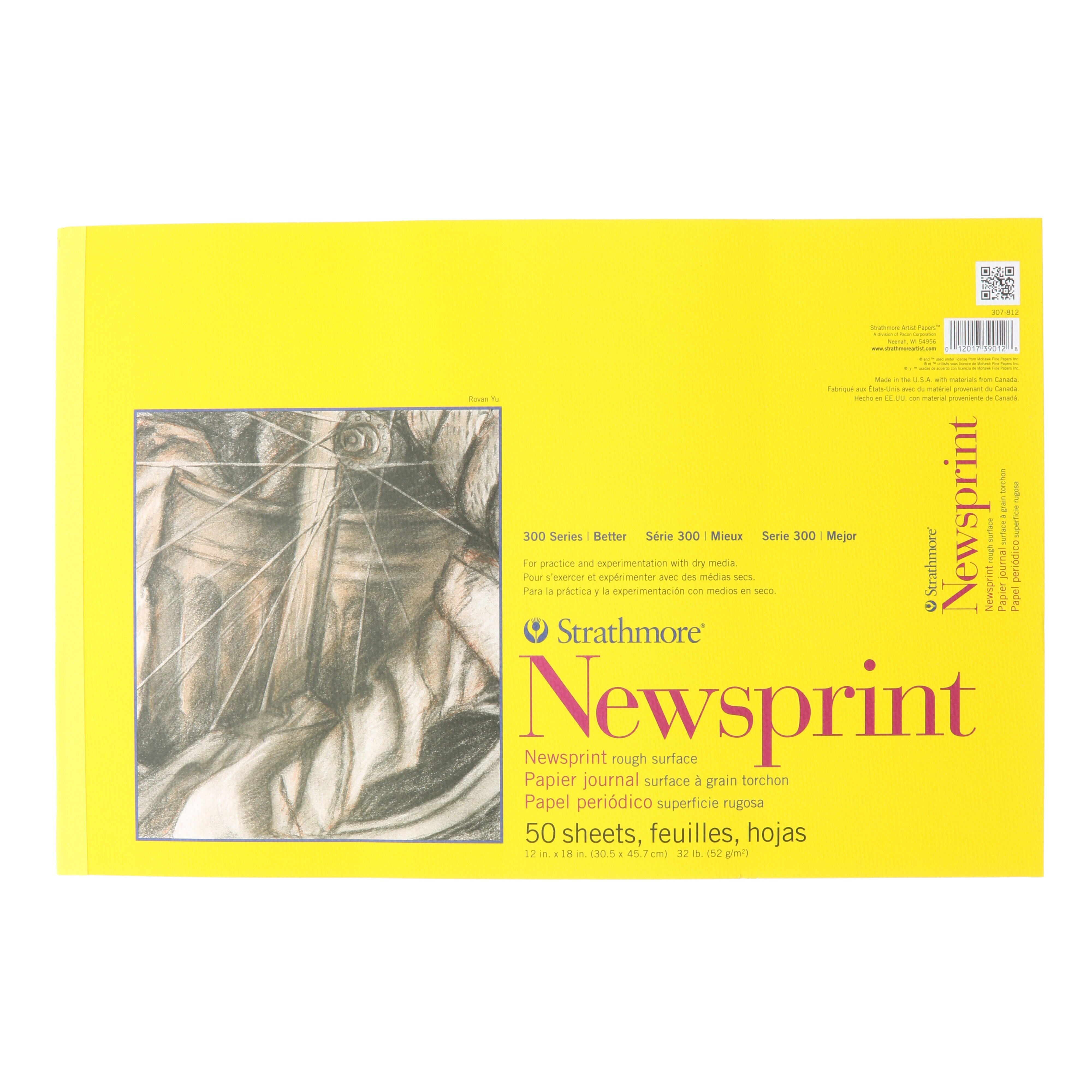Pad-Sm Newsprint 12X18 Putty