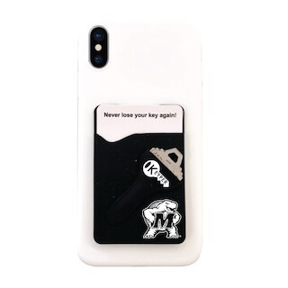 Silicone Wallet w Key Holder University of Maryland College Park