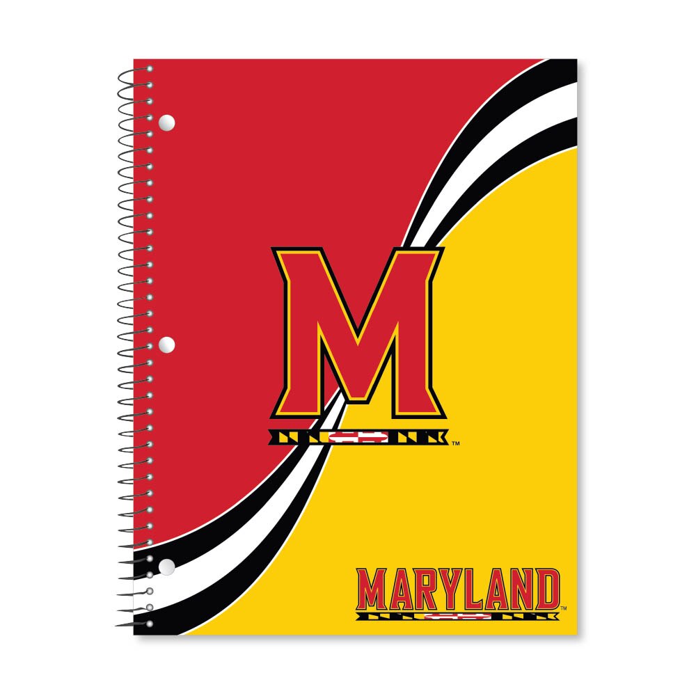 Digi Curve Divide 1 Subject 11"x8.5" 70 Count College Ruled Spiral Notebook
