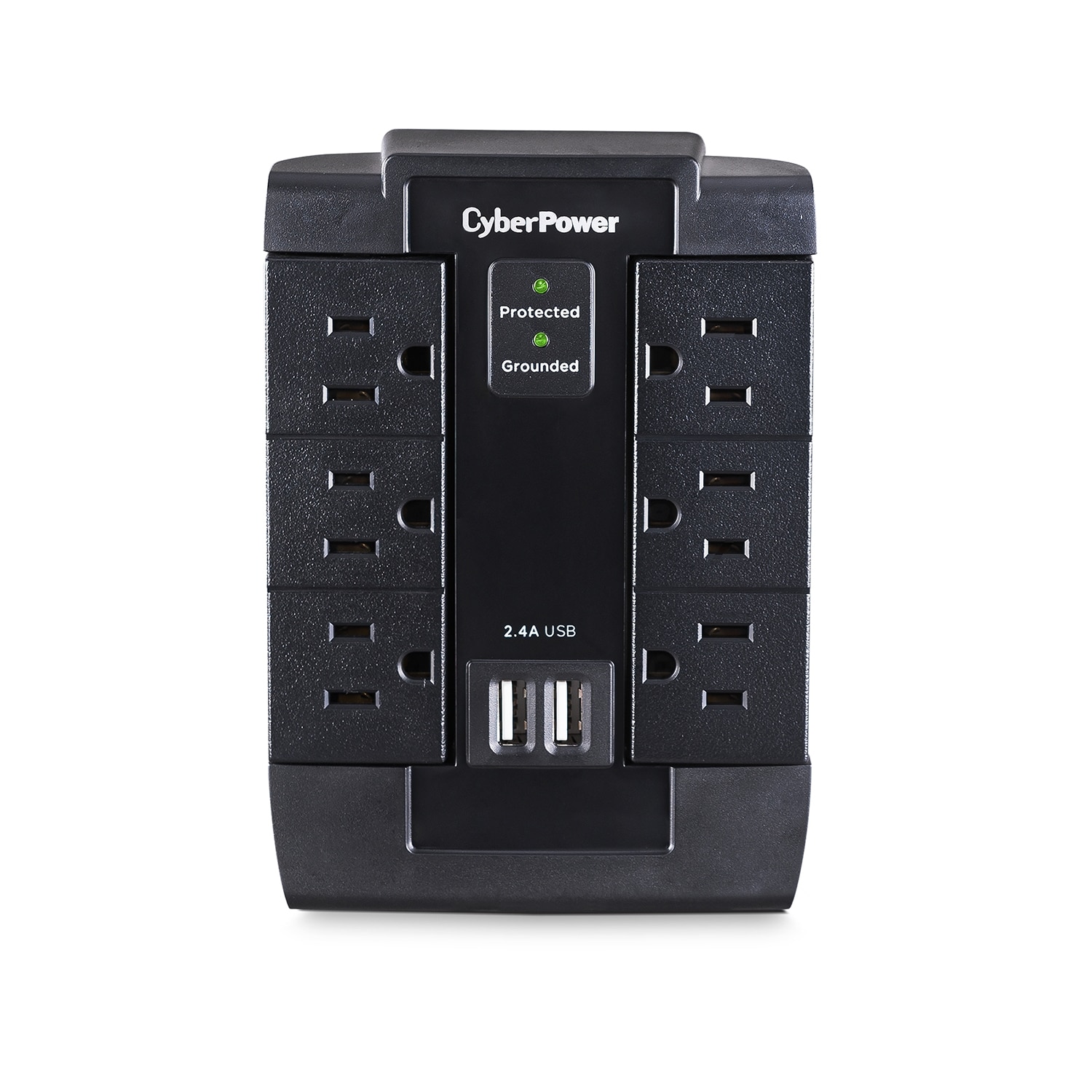 6 Outlet Swivel Tap w/ 2 USB Ports
