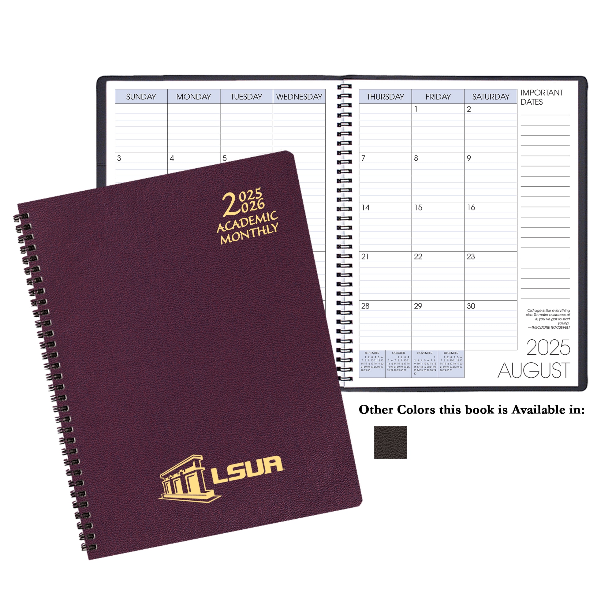 Payne 25-26 Imprinted Academic Monthly Planner 8.5"x11"