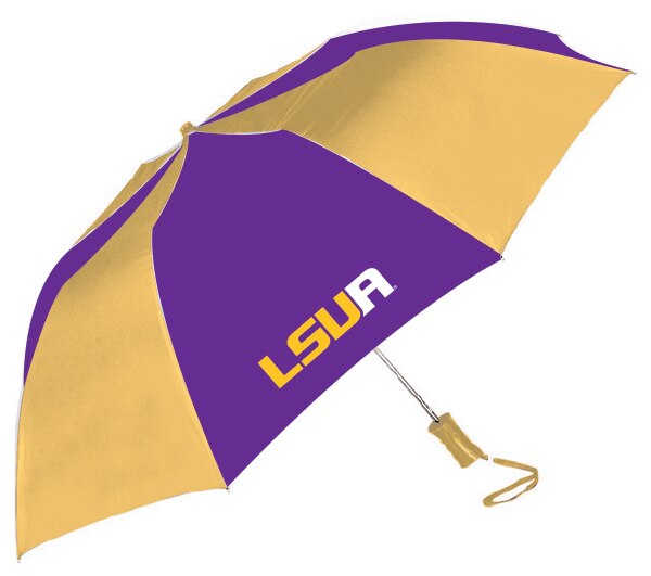 Louisian State University Alexandria "The Sport" 2-Tone Emblematic Umbrella Automatic Folding 48" Coverage