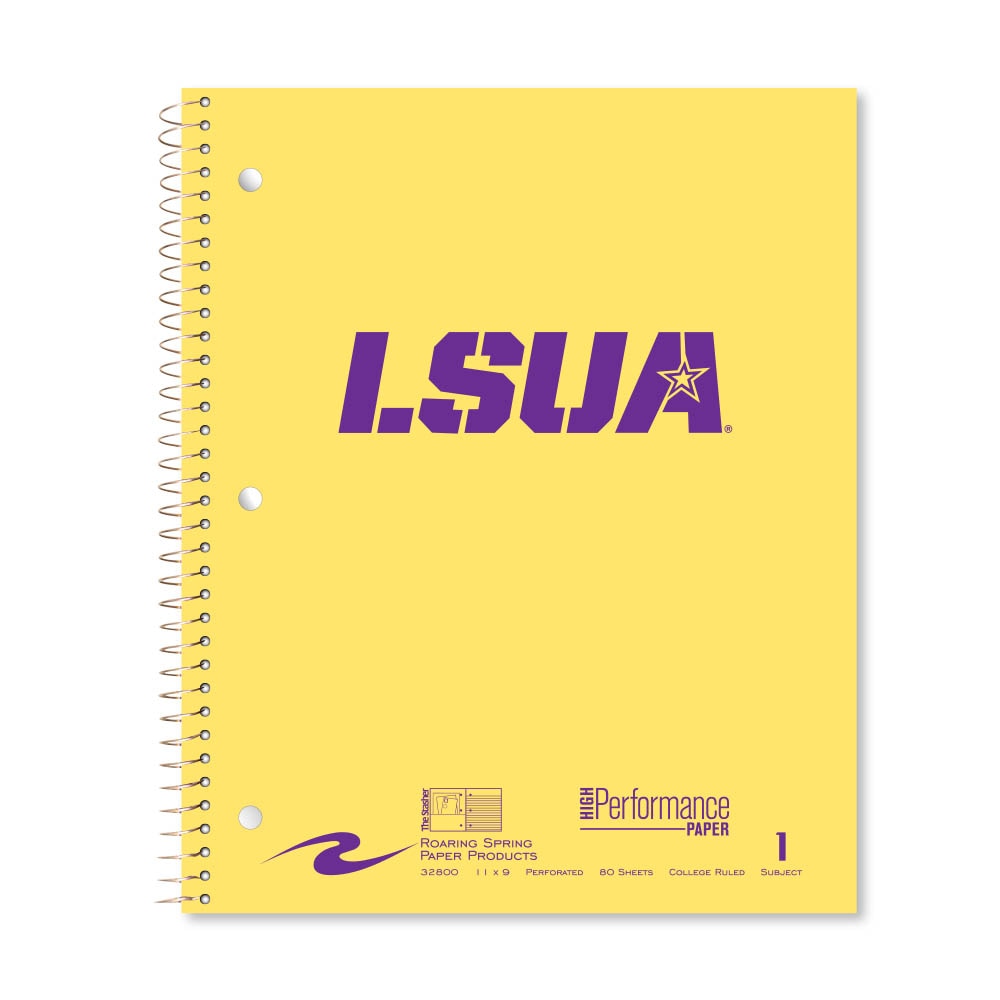 Roaring Premium 1 Subject Notebook, 8.5x11 College Ruled 20lb Paper, Pressboard Foil Cover